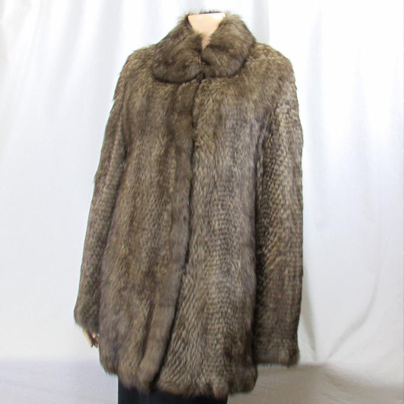 毛皮 /ロシアンセーブル ハーフコート ヤーン ファー ソボル セーブル