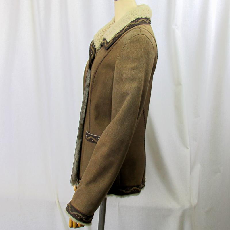 毛皮/ムートン/羊革/ムートン ジャケット/リアルファー ムートンジャケット /１枚革/ダブルフェイス |  | 02