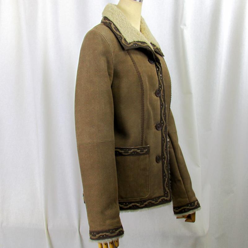 毛皮/ムートン/羊革/ムートン ジャケット/リアルファー ムートンジャケット /１枚革/ダブルフェイス |  | 04