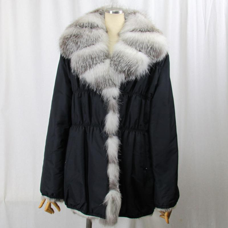 毛皮/ロシアリス/フォックス/リバーシブルコート　ロシアリスリバーシブルコート　リアルファー　　 | 