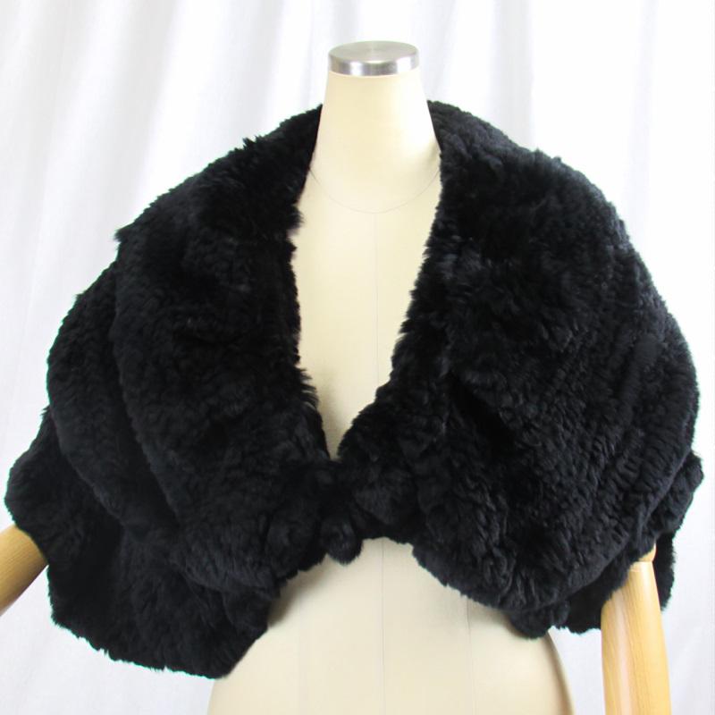 毛皮/レッキス/リアルファー/ニッティング　ボレロ 　ケープ　　 レディース | 