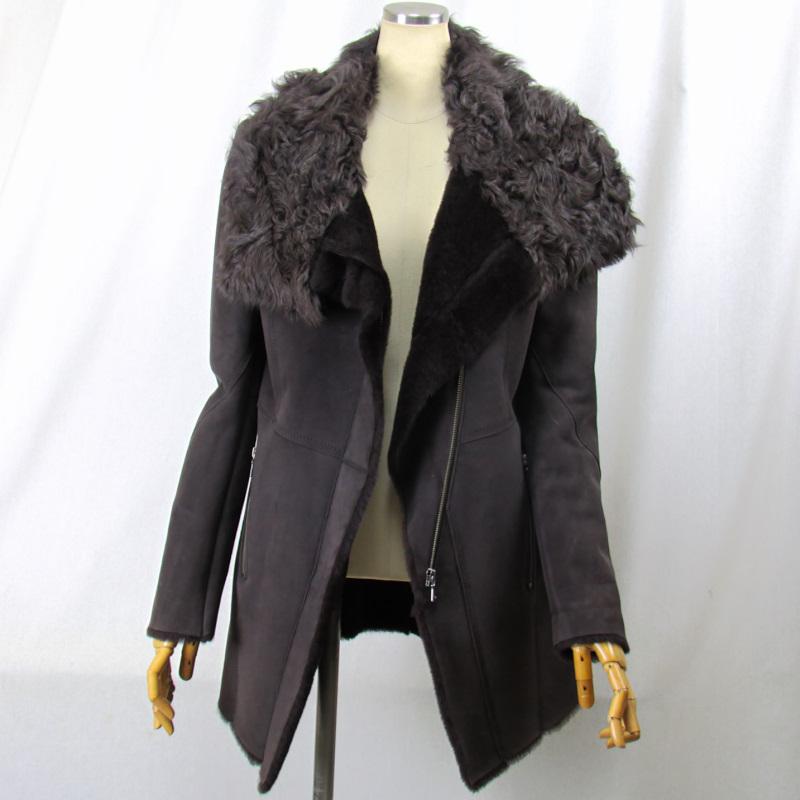 毛皮/ムートン/羊革/チベットラム/ムートン チベットラムカラーコート