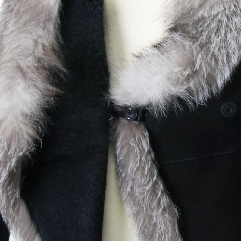毛皮/ムートン/フォックス/羊革/ブルーフロストフォックス/ムートン