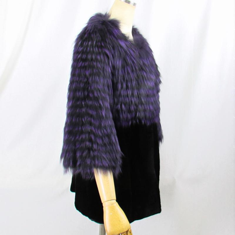 ビーバー毛皮　リアルファージャケット　古着　ジグザグ模様　グランジ　ボックス ビーバー毛皮 リアルファージャケット 古着 ジグザグ模様 グランジ