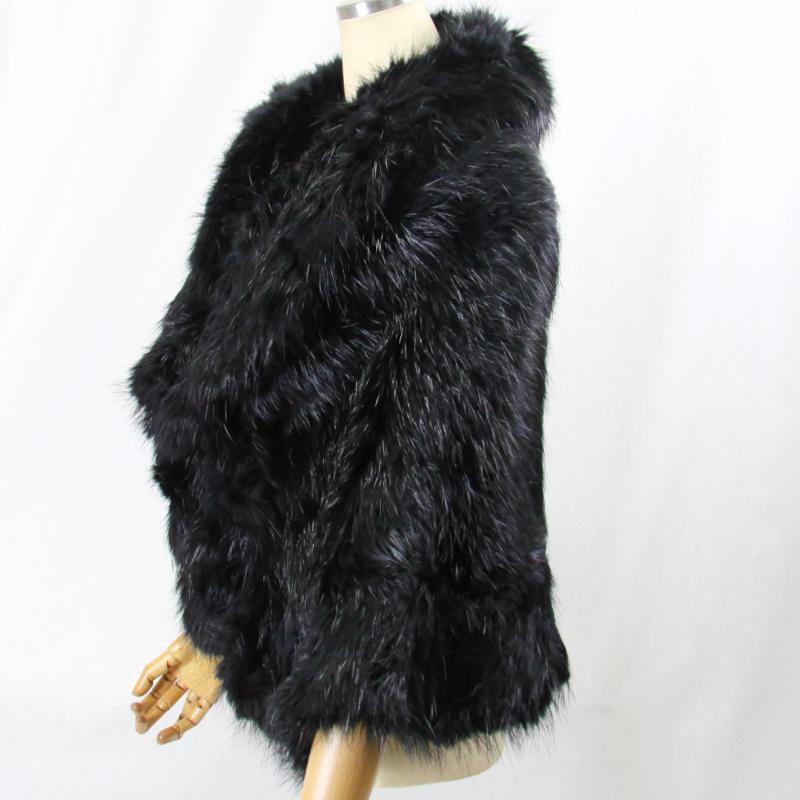 毛皮/ビーバー/ニッティング/ケープ/ショール/ビーバーニッティングケープ リアルファー レディース |  | 01