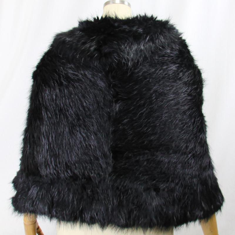 毛皮/ビーバー/ニッティング/ケープ/ショール/ビーバーニッティングケープ リアルファー レディース |  | 02