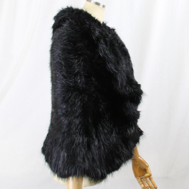 毛皮/ビーバー/ニッティング/ケープ/ショール/ビーバーニッティングケープ リアルファー レディース |  | 03