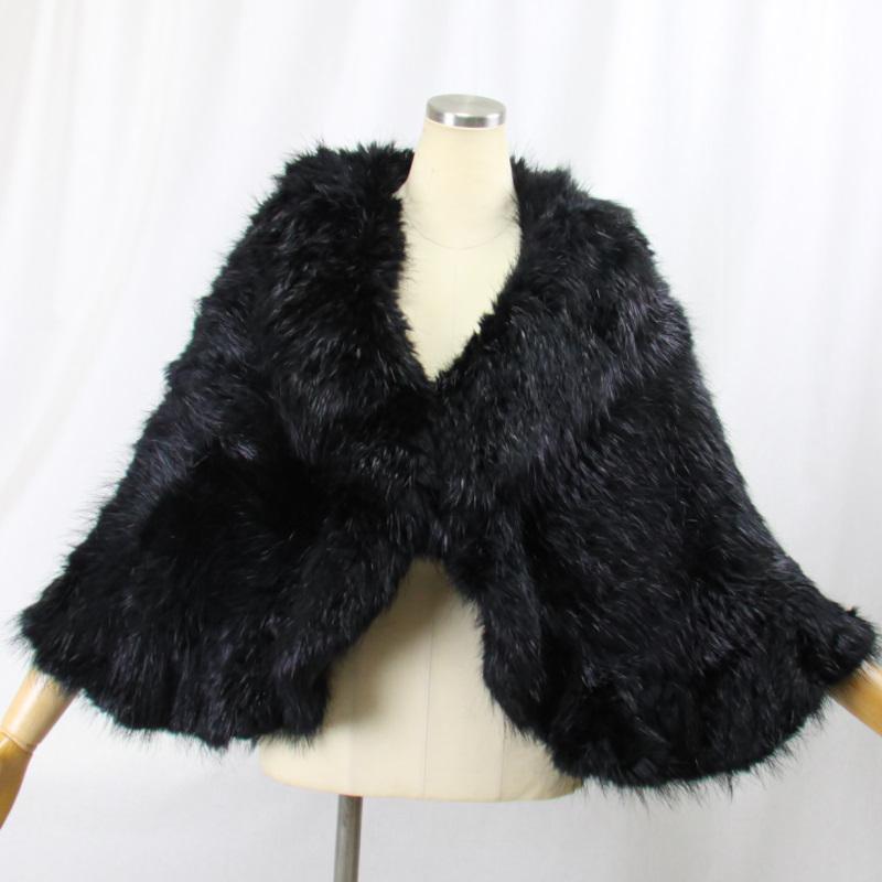 毛皮/ビーバー/ニッティング/ケープ/ショール/ビーバーニッティングケープ リアルファー レディース |  | 05