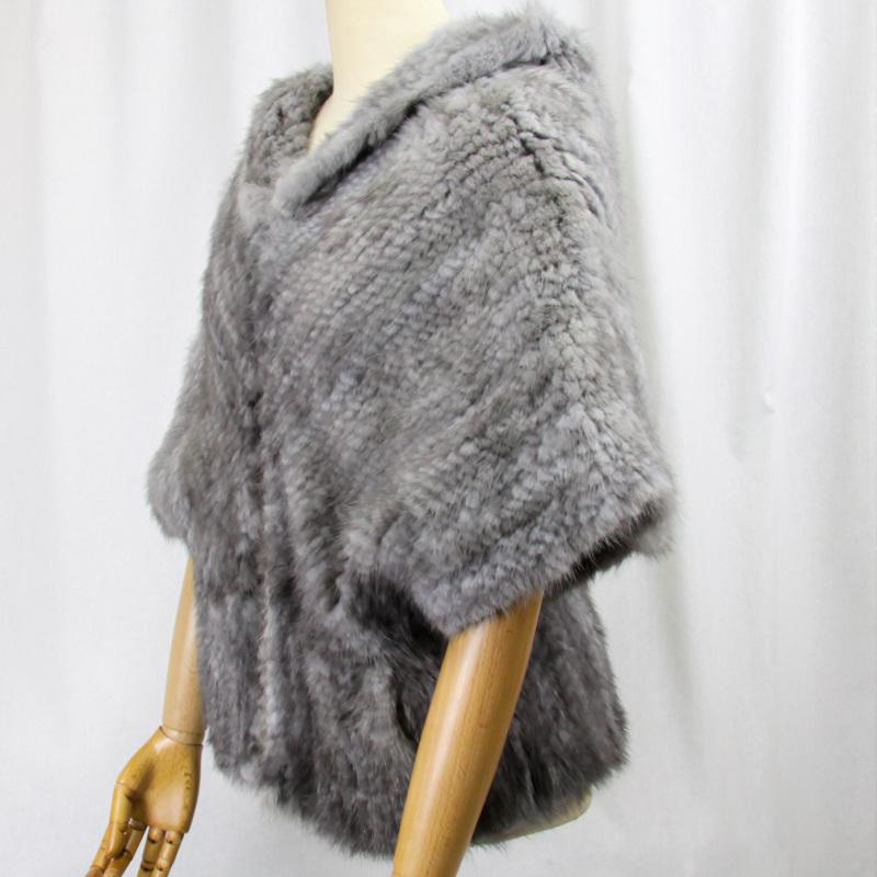 毛皮/ミンク/サファイアミンク/ファー/ケープ/ボレロ 袖付ケープ