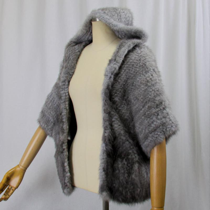 毛皮/ミンク/サファイアミンク/ファー/ケープ/ボレロ 袖付ケープ