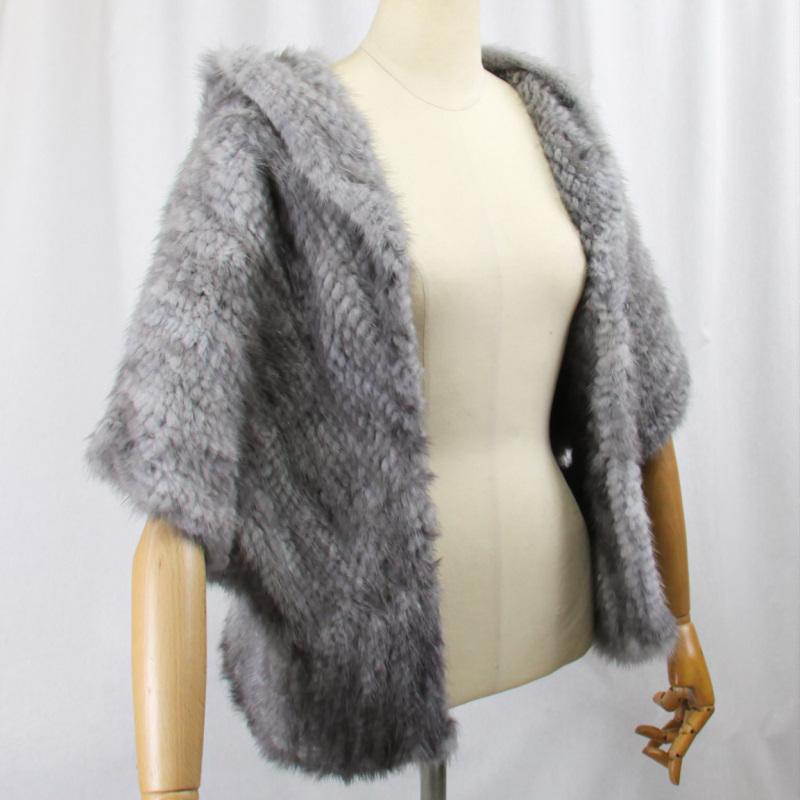 毛皮/ミンク/サファイアミンク/ファー/ケープ/ボレロ 袖付ケープ