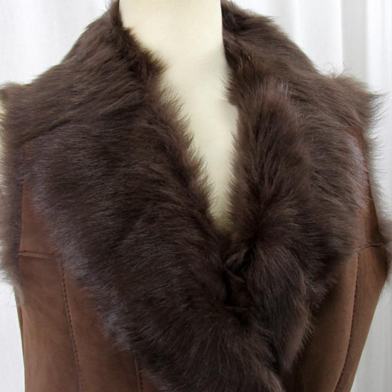 5315 リアルムートンベスト ファー裏地付き リアルムートンジレ