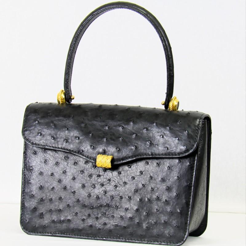 高級感溢れるオーストリッチ フルポイントバック イタリー製  