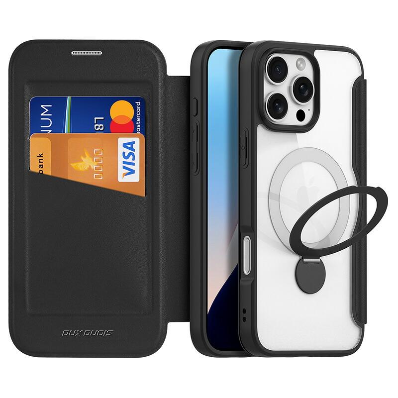 手帳型  iphone17 17Air 17pro max iphone16 ケース 16pro max 16plus  スマホケース 軽量 フルカバーケース カード収納 MagSafe対応 回転 リング付き | Apple | 16