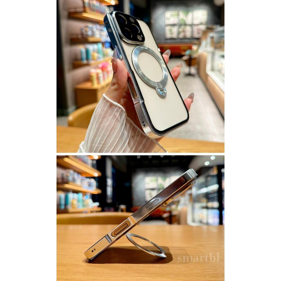 MagSafe対応 iPhone17/16/15/ ケース iphone 16 ケース  覗き見防止 スタンド一体型 護   回転リング付き リング付き   全面保護 フルカバー ケース | Apple | 09