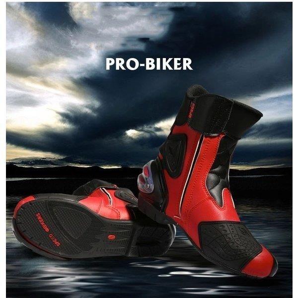 注目ブランド レーシングブーツ メンズ ツーリング ライディングブーツ