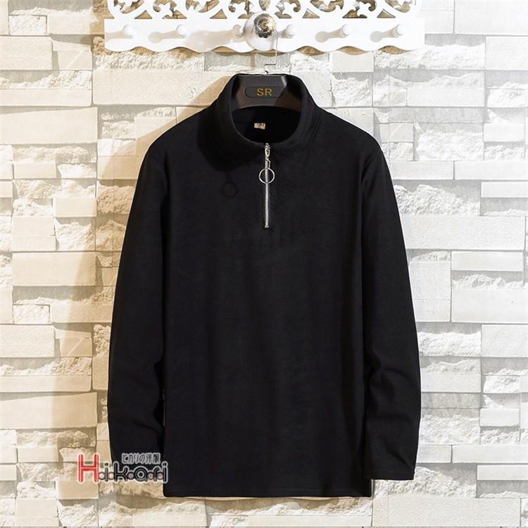 有名ブランド 黒 インナー モックネック ハイネック ロングtシャツ ロンt メンズ 長袖tシャツ 白 秋服 秋物 春 カジュアル 長袖 サイズ 3xl Www We Job Com