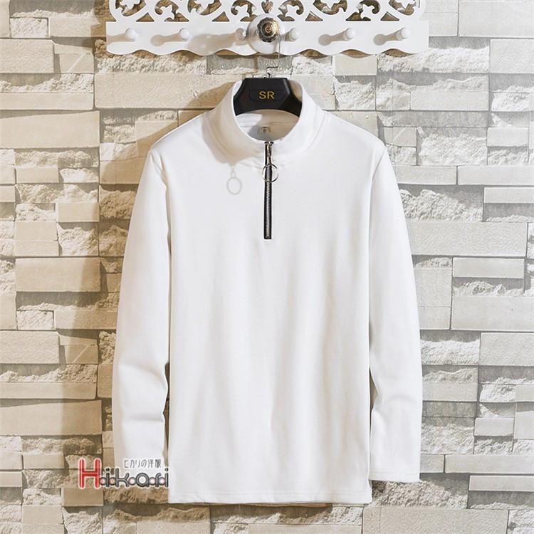 有名ブランド 黒 インナー モックネック ハイネック ロングtシャツ ロンt メンズ 長袖tシャツ 白 秋服 秋物 春 カジュアル 長袖 サイズ 3xl Www We Job Com