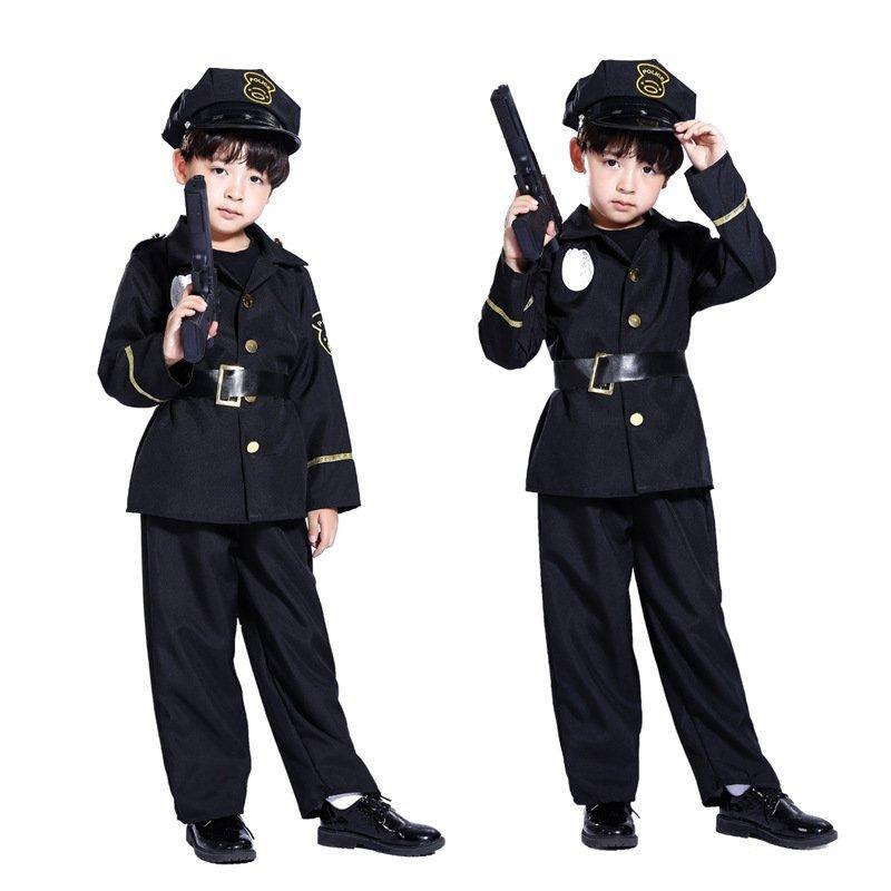 ハロウィン 警察官 ポリス 制服 コスプレ衣装 子供 キッズ 手錠 警棒 手雷 ピストル道具 コスチューム Smart F Lw Smileshop 通販 Yahoo ショッピング
