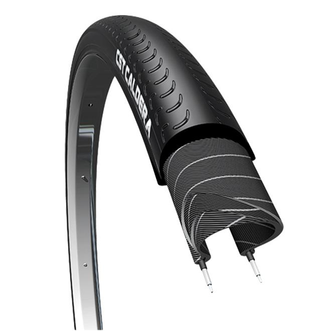 黒い自転車 7段ギア クリンチャータイヤ CST ( シーエスティー ) クリンチャータイヤ C1074N ブラック 27×1-3/8