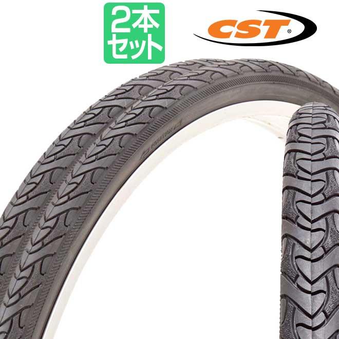 ロードバイク タイヤ 2本 700C 25C CST C1777 ブラック 自転車