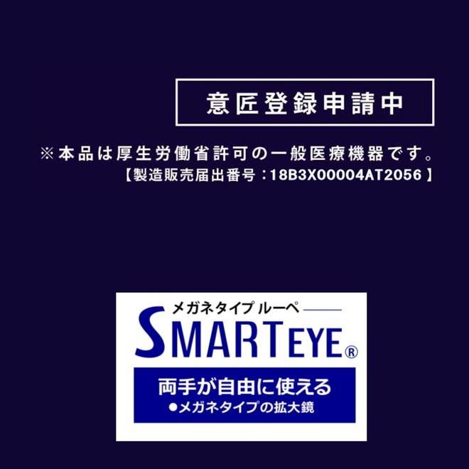 ルーペ メガネ 眼鏡型 拡大鏡 見やすい 大きく はっきり 見える ワイン オーバーグラス 跳ね上げ se-102-2pcs｜smart-factory｜12