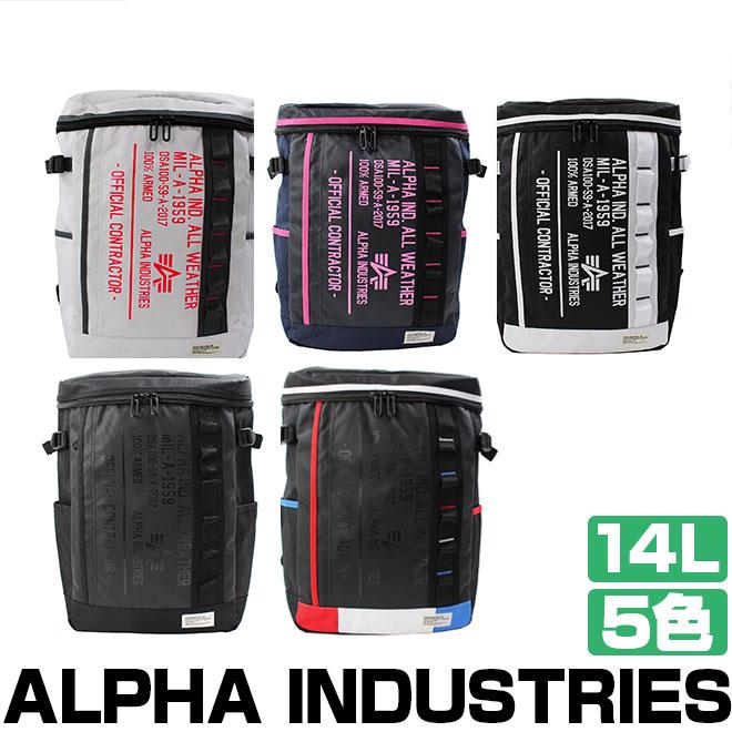 ALPHA INDUSTRIES リュック ボックス レディース メンズ 14l バック