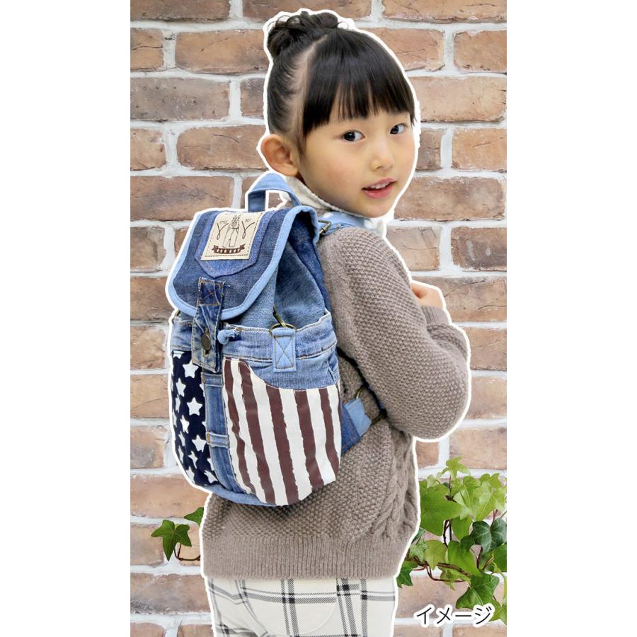 リュック キッズ 子供 男の子 女の子 デニム 通園バッグ 幼稚園 保育園
