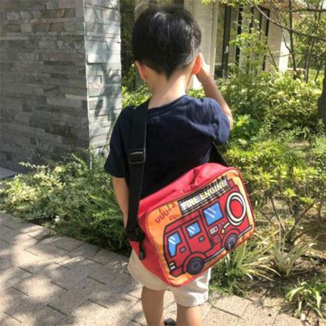 通園バッグ ショルダー 子供 キッズ 男の子 女の子 車 働く車