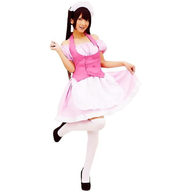 コスプレ メイド ウェイトレス 衣装 制服 コスチューム パーティー