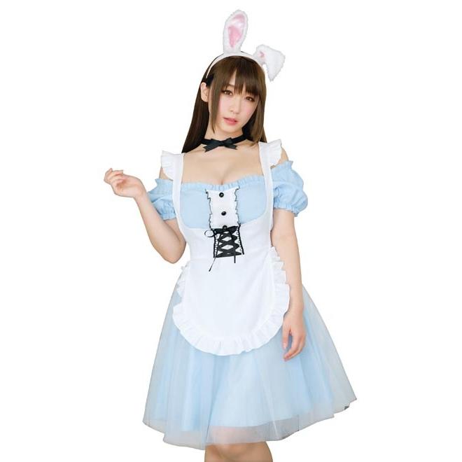 大人になったアリスドレス♡エプロン＆カチューシャ＆ウサギポーチ＆ストッキング ◇大人になったアリス◇ | 『E.K.K.E.』セレクトショップ 群馬県前橋市