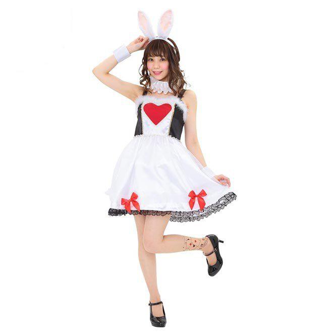 sugar コスプレ　ハロウィン　うさぎ　ラブブ 即日発送】【ハロウィン】キルティングビジューうさぎ【コスプレ