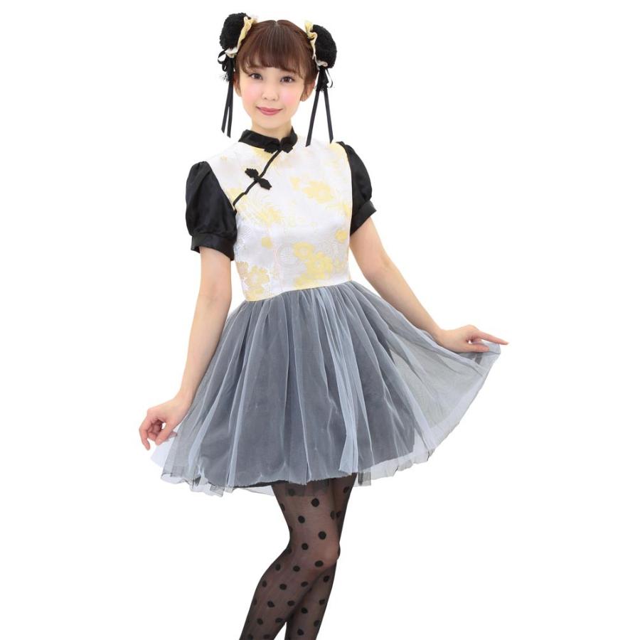 ハロウィン コスプレ チャイニーズ パンダ ガール チャイナ服 チャイナ