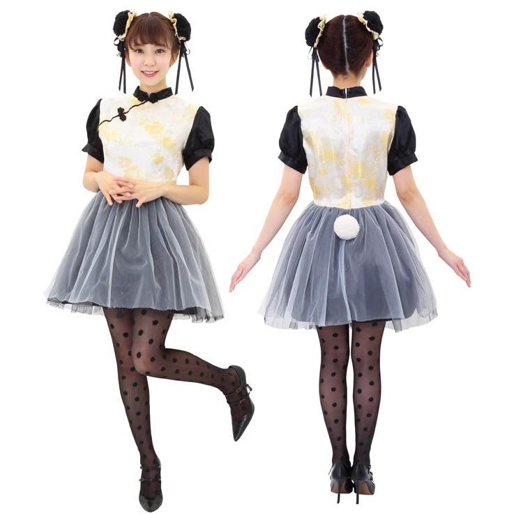 ハロウィン コスプレ チャイニーズ パンダ ガール チャイナ服 チャイナ