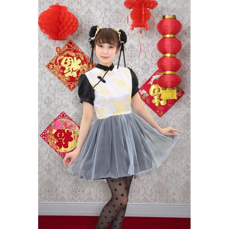 ハロウィン コスプレ チャイニーズ パンダ ガール チャイナ服 チャイナ