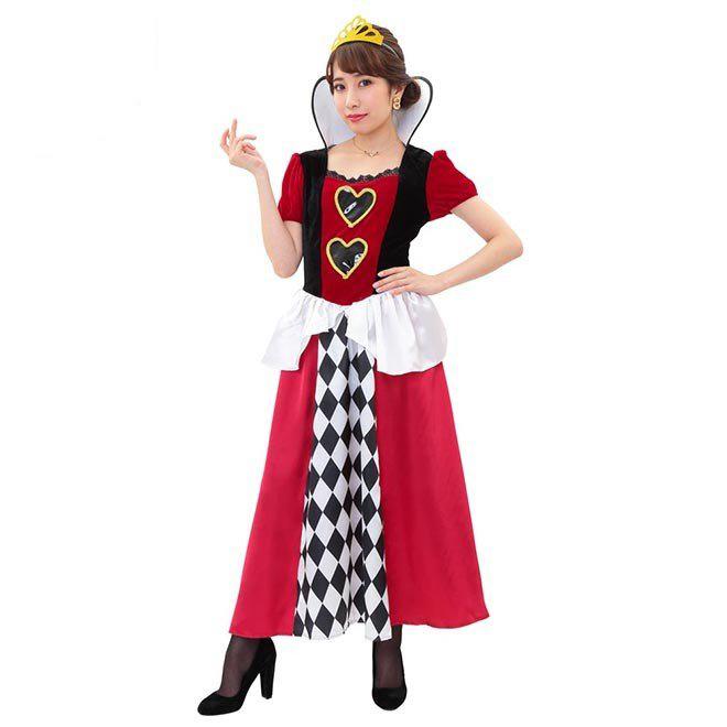 ハロウィン コスプレ ロイヤル クイーン 女王 ハート トランプ 不思議 ドレス ロング丈 コスプレ コスチューム レディース 女性 Cos Cls 自転車通販 スマートファクトリー 通販 Yahoo ショッピング