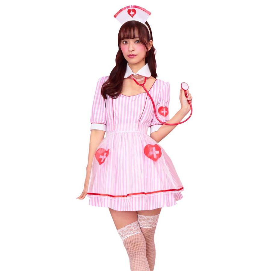 ハロウィン コスプレ コケティッシュガーリー ピンクソーダ ナース