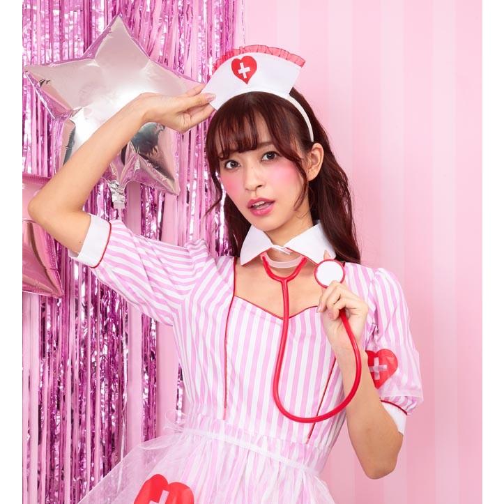ハロウィン コスプレ コケティッシュガーリー ピンクソーダ ナース