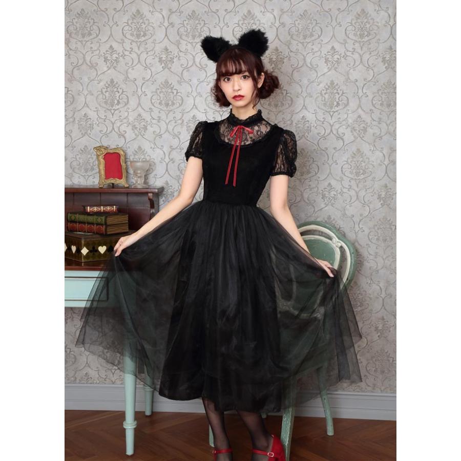 ハロウィン コスプレ クラシック ロング キャット クロネコ 黒猫