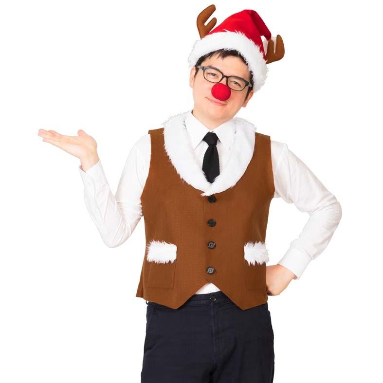 クリスマス コスプレ トナカイ トナカイベストセット ベスト チョッキ メンズ コスチューム 自転車通販 スマートファクトリー 通販 Paypayモール