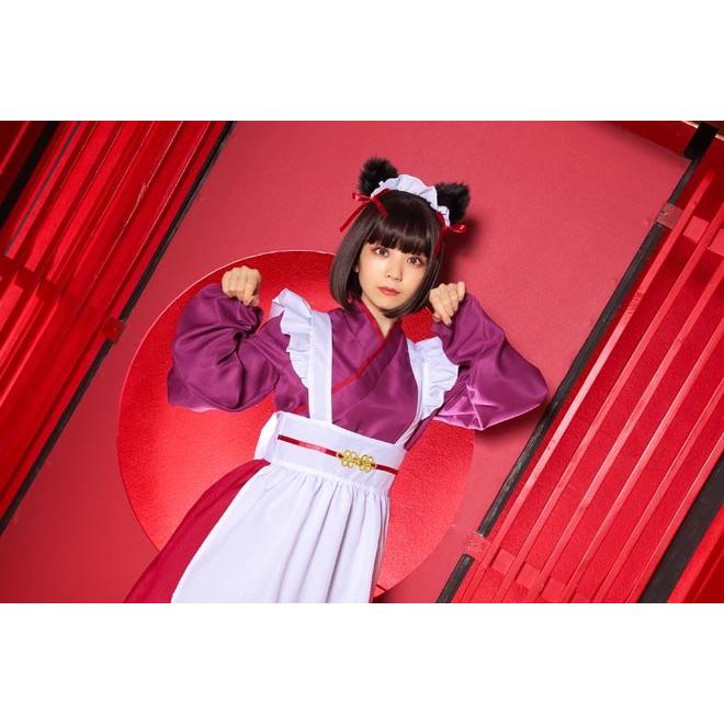 HW 猫×和風メイド クリアストーン コスプレ ハロウィン ハロウィーン