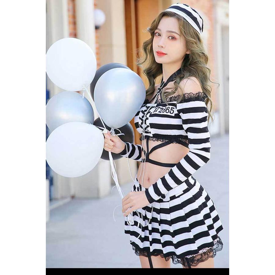 コスプレ ハーネス囚人 コスチューム 8点セット マリームーン