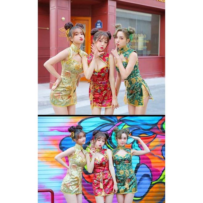 Amazon.co.jp: [Malymoon] 猫耳 チャイナ チャイナドレス