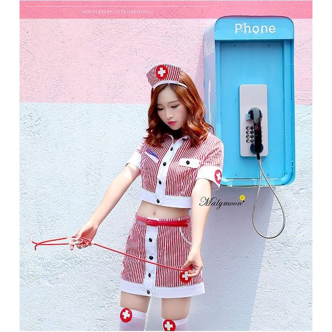 【最安値】マリームーン ナース 赤 レッド ハロウィン コスプレ アメカジナース レッド マリームーン Malymoon