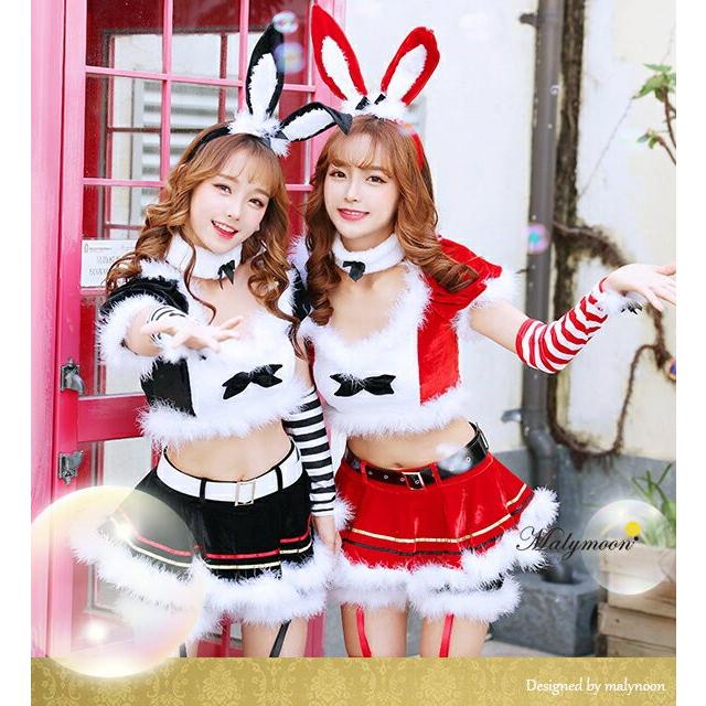 マリームーン　うさぎサンタ 1～3営業日で発送】雪うさぎ赤サンタ《クリスマスコスプレ8点