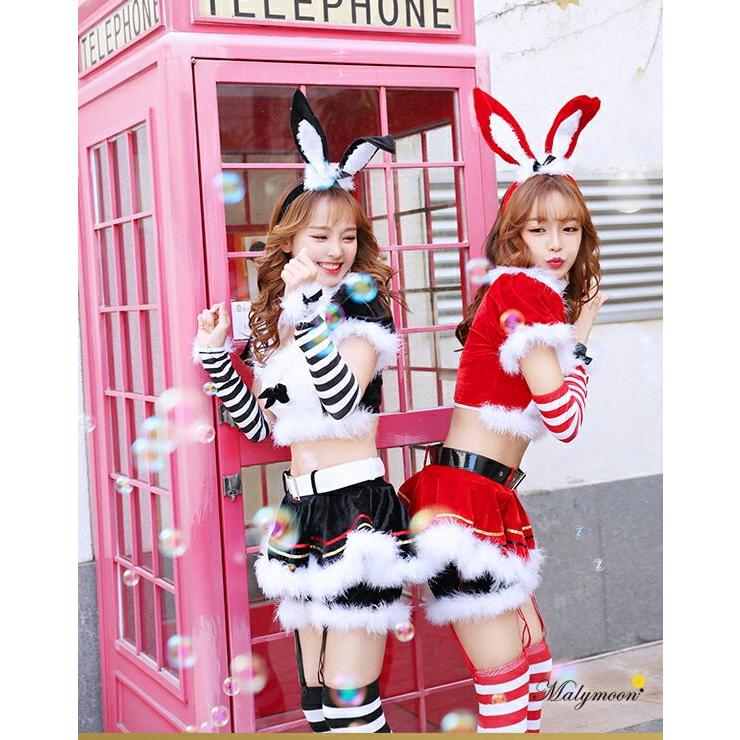 サンタコス サンタ コスプレ コスチューム バニー ウサ耳 ショーパン