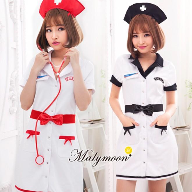 コスプレ ナース リボン レッド ブラック キュート 看護婦 ナース服 白衣 コスチューム 衣装 仮装 レディース ハロウィン 自転車通販 スマートファクトリー 通販 Paypayモール