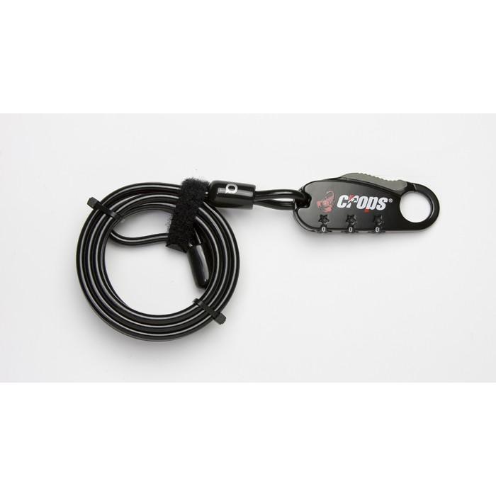 自転車 ロック ワイヤー ストレート ダイヤル 軽量 軽い 180cm 1800mm