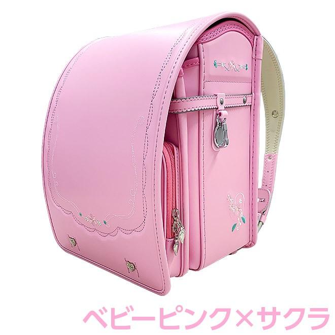 ランドセル　ピンク　可愛い　内-ファスナー付P有＆側面にフック付　インテリアに ランドセル ピンク 可愛い 内-ファスナー付P有＆側面にフック付