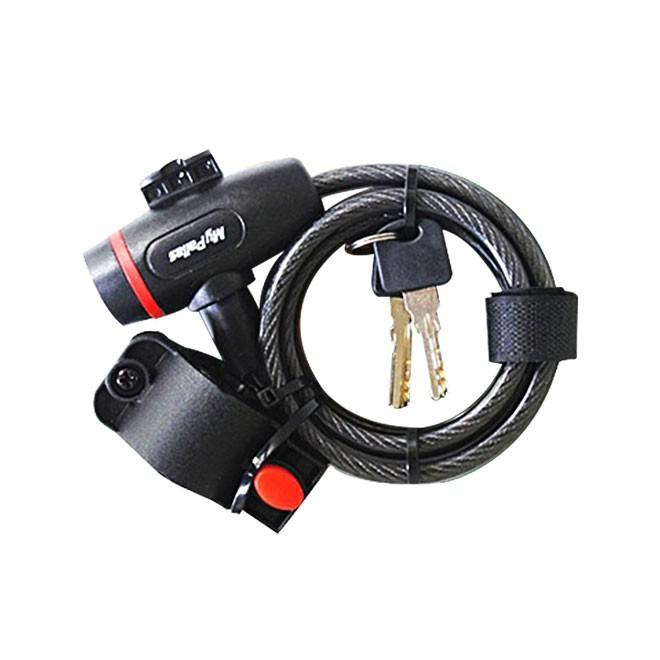 池商 自転車 LED ライト カギ クロスバイク用 2点セット 5LEDライト